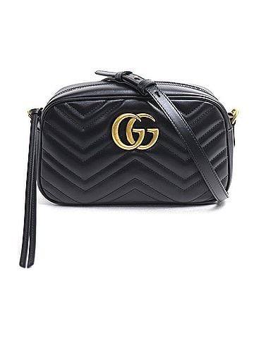 Gucci GUCCI GG Marmont Small Camera Bag Shoulder Black 447632 DTD1T 1000 (Slightly Damaged/Defective Item) Women's (view 1)