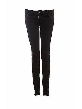 Dsquared2 Dsquared2, black jeans with silver hardware. (view 1)
