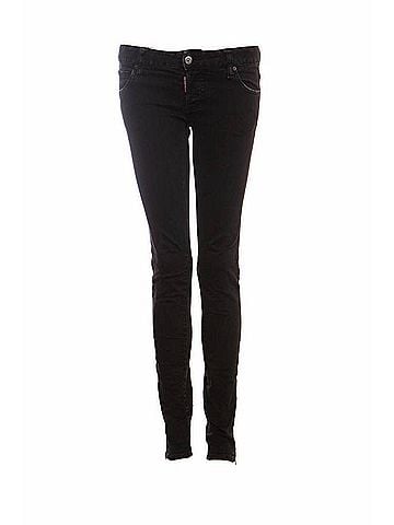 Dsquared2 Dsquared2, black jeans with silver hardware. (view 1)