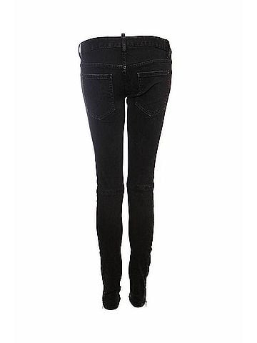 Dsquared2 Dsquared2, black jeans with silver hardware. (view 2)