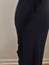 Ghost 100% Rayon Black Blue Cocktail Dress Size S - photo 8