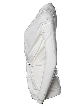 Hermès Hermes, white cardigan with buckle belt (view 2)