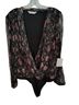 Lauren Conrad Floral Black Multi Color Bodysuit Size XL - photo 1