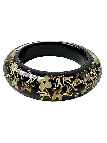 Louis Vuitton Louis Vuitton LOUIS VUITTON Bracelet Inclusion GM Bangle Noir M66254 Women's (view 1)