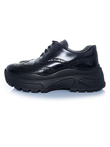 Prada Prada, chunky broque trainers in black (view 2)