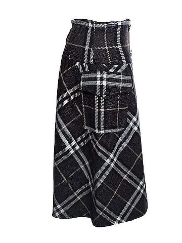 Burberry Burberry, checkered wool skirt (view 2)