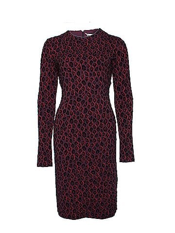 Givenchy Givenchy, Aubergine colored leopard print dress. (view 1)