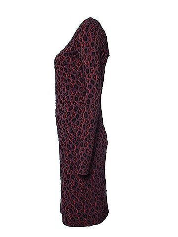 Givenchy Givenchy, Aubergine colored leopard print dress. (view 2)