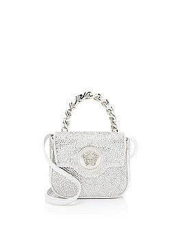 Versace Versace Satin Crystal Embellished La Medusa Mini Top Handle (view 1)