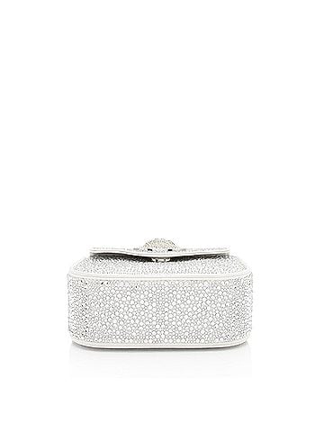 Versace Versace Satin Crystal Embellished La Medusa Mini Top Handle (view 2)