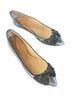 Tory Burch 100% Leather Silver Flats Size 9 - photo 4