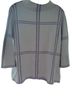 Fate Checkered-gingham White Purple Long Sleeve Blouse Size L - photo 2