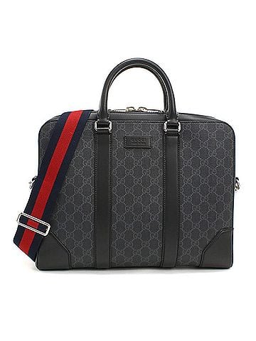 Gucci GUCCI Briefcase 474135 2WAY GG Supreme Men's Black (view 1)