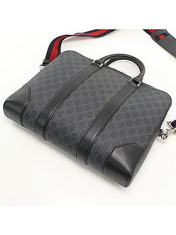 Gucci GUCCI Briefcase 474135 2WAY GG Supreme Men's Black (view 2)