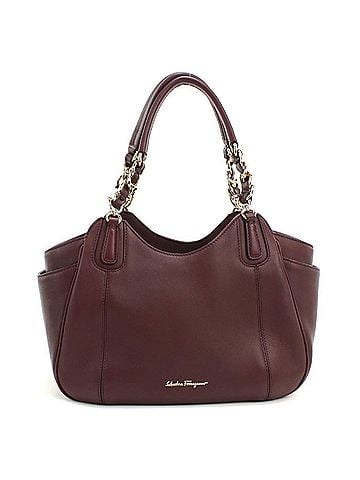 Salvatore Ferragamo Salvatore Ferragamo FERRAGAMO Ferragamo handbag 21 F077 Gancini women's wine red (view 1)