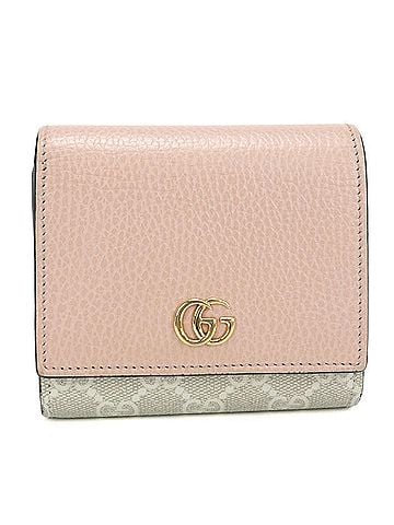 Gucci GUCCI Bi-fold Wallet 598587 Medium Double G Women's Pink (view 1)