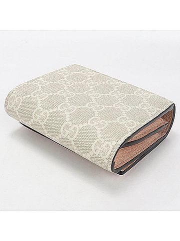 Gucci GUCCI Bi-fold Wallet 598587 Medium Double G Women's Pink (view 2)