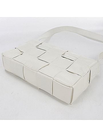 Bottega Veneta BOTTEGA VENETA Bottega Veneta Shoulder Bag Cassette Men's Women's White (view 2)