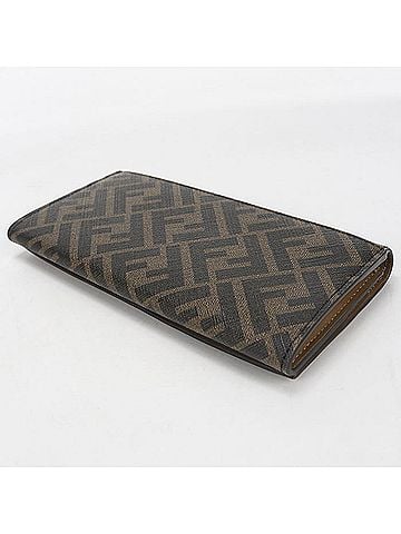Fendi FENDI Bi-fold Long Wallet 7M0264 AJF8 Diagonal Men's Brown (view 2)