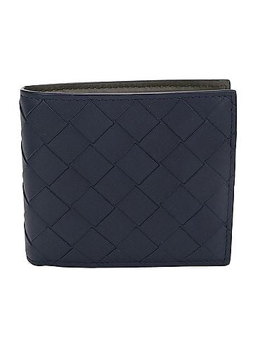 Bottega Veneta BOTTEGA VENETA Bottega Veneta Bi-fold Wallet Intrecciato Men's Navy (view 1)