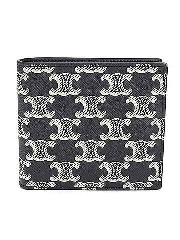 Céline CELINE Bifold Wallet 10C872GUO Triomphe Canvas Men's Black (view 1)