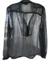 A.n.a Print Black White Long Sleeve Blouse Size XL - photo 2