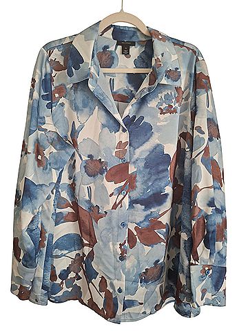 Halogen Long Sleeve Button-Down Shirt (view 1)