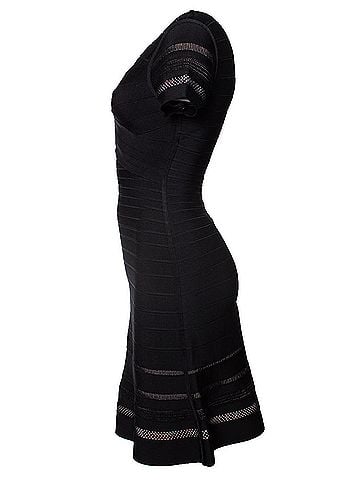 Herve Leger Herve Leger, Viviana dress in black (view 2)