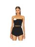 Amanda Uprichard 100% Polyester Black Ivory Tube Top Size S - photo 1