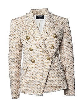 Balmain Balmain, double breasted tweed blazer (view 1)