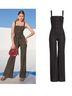STAUD 67% Polyester 29% Viscose 4% Elastine 100% Polyester Stripes Black Jumpsuit Size 0 - photo 13