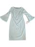 Calvin Klein 94% Polyester 6% Spandex 100% Polyester Solid Multi Color Teal Cocktail Dress Size 4 (petite) - photo 1