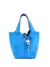 Hermès 100% Leather Blue Picotin Lock Bag Clemence PM One size - photo 1