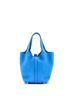 Hermès 100% Leather Blue Picotin Lock Bag Clemence PM One size - photo 4