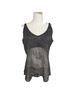 Escada 100% Viscose Floral Black Sleeveless Top Size L - photo 1