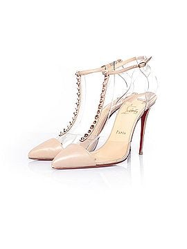 Christian Louboutin Christian Louboutin Nude and perspex court heels (view 1)