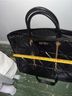 Nicole Miller Solid Graphic Black Gold Tote One size - photo 3