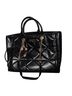 Nicole Miller Solid Graphic Black Gold Tote One size - photo 1