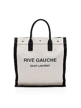 Saint Laurent Saint Laurent Linen Calfskin Rive Gauche N/S Tote (view 1)