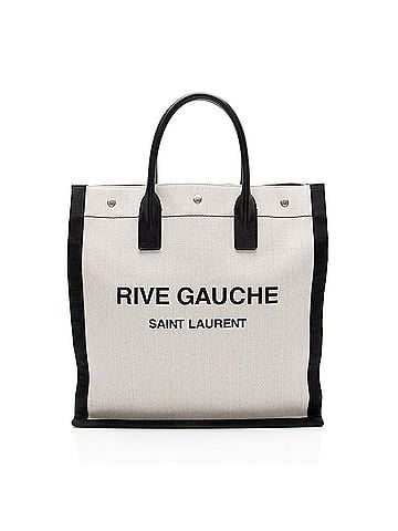 Saint Laurent Saint Laurent Linen Calfskin Rive Gauche N/S Tote (view 1)