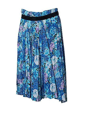 Balenciaga Balenciaga, floral printed pleated midi skirt (view 1)