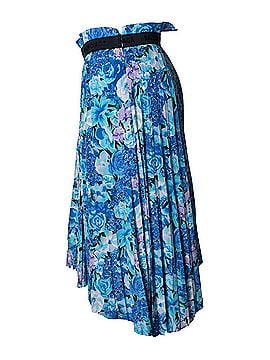 Balenciaga Balenciaga, floral printed pleated midi skirt (view 2)