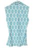 J. McLaughlin Floral White Blue Sleeveless Blouse Size XS - photo 2