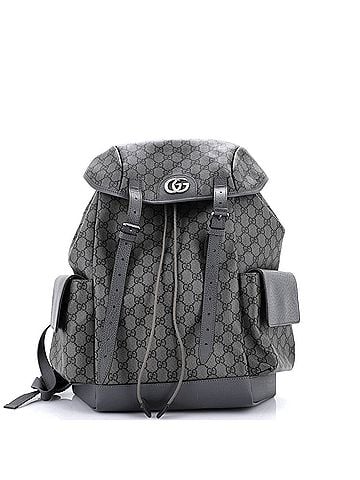 Gucci Ophidia Flap Backpack GG Coated Canvas Medium (view 1)