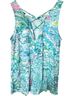 Lilly Pulitzer Floral Multi Color Sleeveless Blouse Size XXS - photo 2