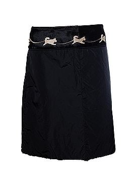 Prada Prada, Nylon skirt in black with ponyskin (view 1)