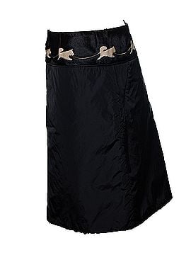 Prada Prada, Nylon skirt in black with ponyskin (view 2)
