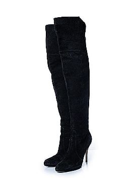 Gianvito Rossi Gianvito Rossi, black suede over knee boots (view 1)
