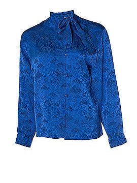 Christian Dior Christian Dior, vintage blue blouse (view 1)
