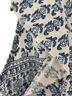 Tribal Floral Blue White Sleeveless Blouse Size XXL - photo 2